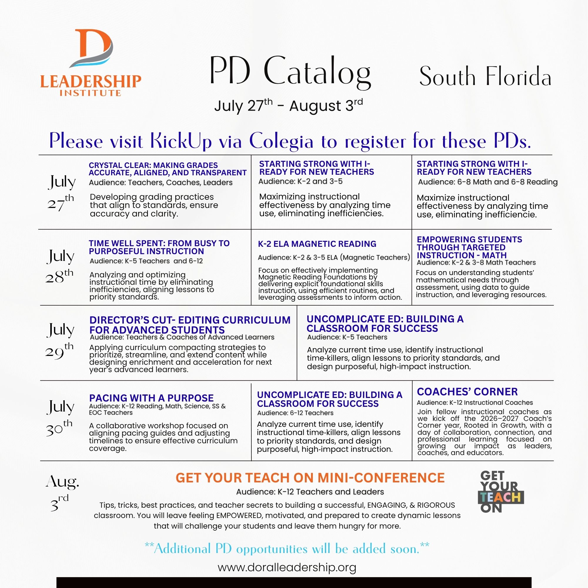 PD Catalog in South Florida